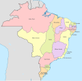 The captaincies of the Viceroyalty of Brazil in 1817
