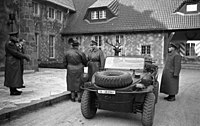 Göring greeting an SS officer at Carinhall