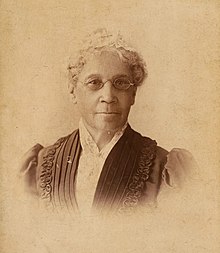 Photograph of Mary Richardson Jones taken in 1883 by Baldwin & Drake in Chicago, Illinois