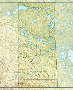 Map showing the location of Blackstrap Provincial Park