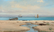 Küstenpartie mit Schiffen (1892)