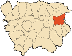 Djendel's location within Aïn Defla Province