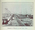 An 1870 postcard showing Merrill's Wharf as it appeared at the time.