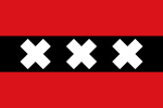 Flag of Amsterdam, Netherlands