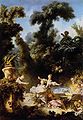 One of Fragonard's rejected canvases "The Pursuit"