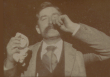 video of a man sneezing from 1894