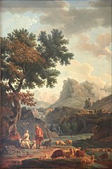 Joseph Vernet, A Shepherdess in the Alps.