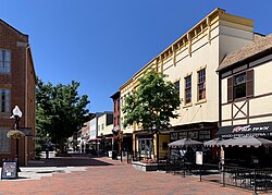 Loudoun Street Mall in Winchester in July 2020