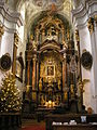 Altar at Mariahilf church Vienna