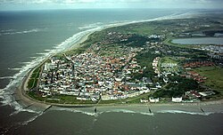 Aerial view of Norderney from the west