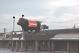 Anthony's Steakhouse at 7220 F Street in South Omaha. The restaurant closed in 2022.