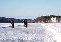 Orlången in the winter.