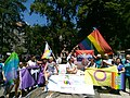 Labrys flag at Pride Serbia, Belgrade, Serbia, 2019
