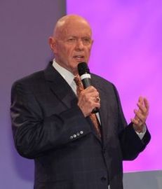 Stephen Covey, B.S. 1952, author of The Seven Habits of Highly Effective People