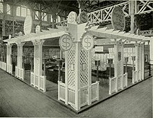 An exhibit space at an exposition