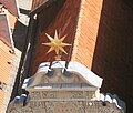 The star on top of the building