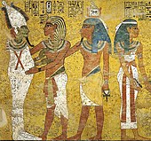 Scene from the tomb of Tutankhamun in which appears Osiris