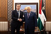 Secretary Blinken with Palestinian Authority President Mahmoud Abbas in Ramallah, November 2023