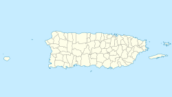 Map of the island of Puerto Rico