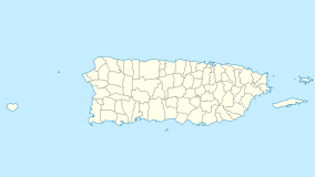 Map showing the location of El Yunque National Forest