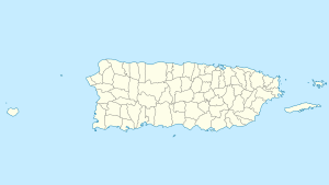 Map showing the location of Laguna Cartagena National Wildlife Refuge