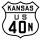 U.S. Highway 40N marker