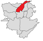Arabkir district shown in red