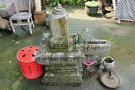 Lingam in Indonesia, in a temple.