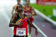 Der 10.000-Meter-Vierte Bashir Abdi wurde Achter