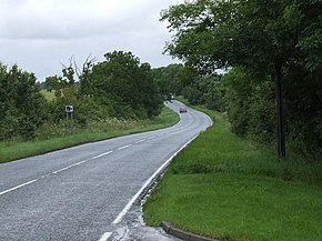 A bend in the A1198 (Old Great North Road, Ermine Street). - geograph.org.uk - 475795.jpg