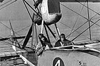 Maurice Duval and Emile Taddéoli in a Savoia S-13 (CH-4) on Lake Geneva