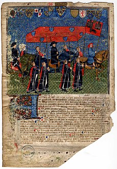 The capitouls of the year 1441-1442 and the entry of King Charles VII into Toulouse.