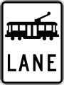 (R7-1-5) Tram Lane