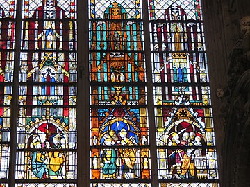 Thomas Becket window at Saint-Ouen Abbey, Rouen