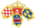 Wappen von der Standarte des Joseph Jelačić von Bužim als Ban von Kroatien (um 1848)