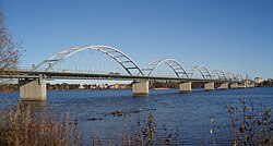 The Bergnäs Bridge linking Bergnäset with central Luleå
