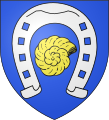 Ammonit im Wappen der Gemeinde Fessenheim, Elsass
