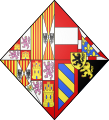 Arms as princess of Spain (1496-1501)