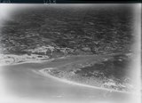 Aerial view on Le Touquet in 1935. From foreground to background: Le Touquet, the horse racecourse, Étaples