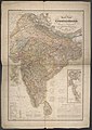 India in General Karte von Vorderindien zur Übersicht der Hauptverhältnisse (1836)