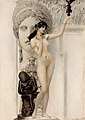 G. Klimt: Allegorie der Skulptur (Zeichnung, 1889)