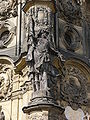 18th century Baroque sculpture of Saint Maurice on the Holy Trinity Column in Olomouc, which was a part of the Austrian Empire in that time, now the Czech Republic.