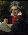 Image 17Ludwig van Beethoven, painted by Joseph Karl Stieler, 1820 (from Romantic music)