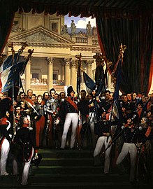 The King gives the flags to the National Guard of Paris and the Banlieu (29 August 1830). 1834