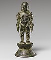 Bahubali in Kayotsarga position, Metropolitan Museum of Art (6th CE)