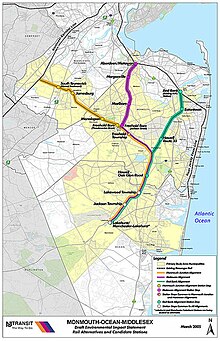 Map of eastern NJ