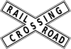 Railroad crossing position