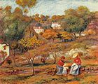 Landscape near Cagnes, by Pierre-Auguste Renoir
