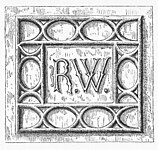 Monogram of Sir Richard Weston