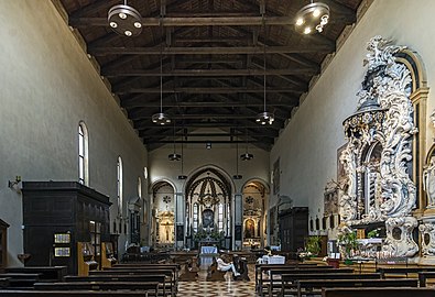 View of the interior of the church.